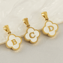 Personalized Clover Initial Pendant