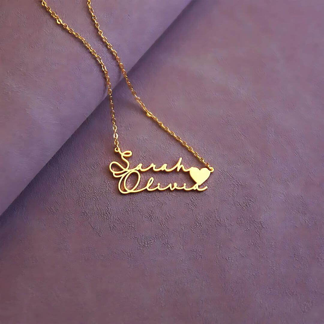 Personalized Emily Heart Name Necklace