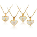 Personalized Alora Heart Initial Necklace