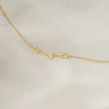 Personalized Heidi Heart Initial Bracelet