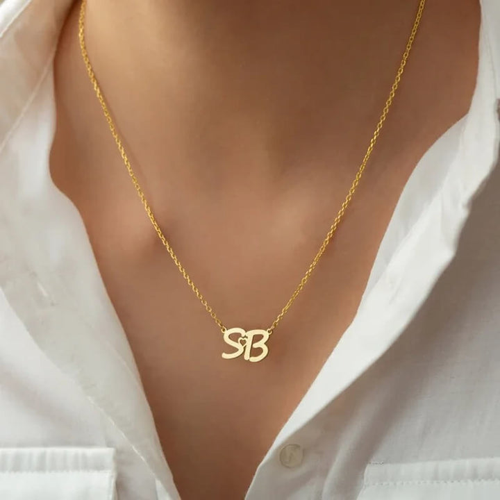 Personalized Siara Heart Initial Necklace