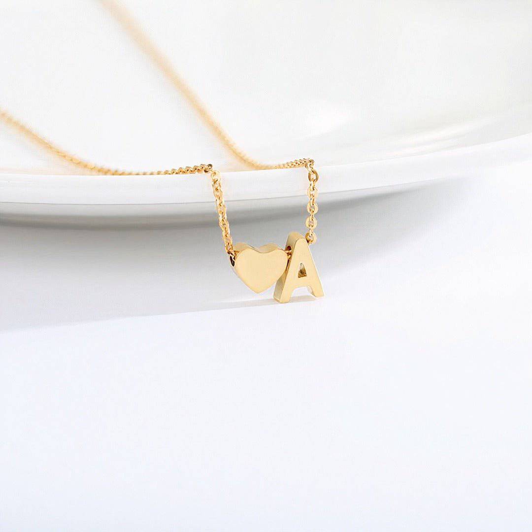 Personalized Sweet Heart Initial Pendant
