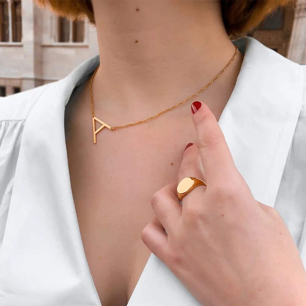 Personalized Zaria Initial Necklace