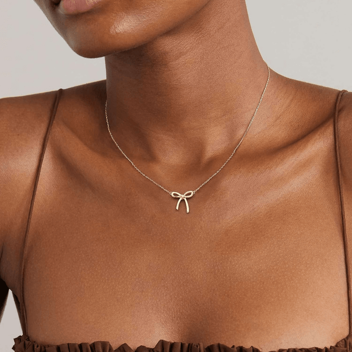 Bianca Bow Ribbon Necklace