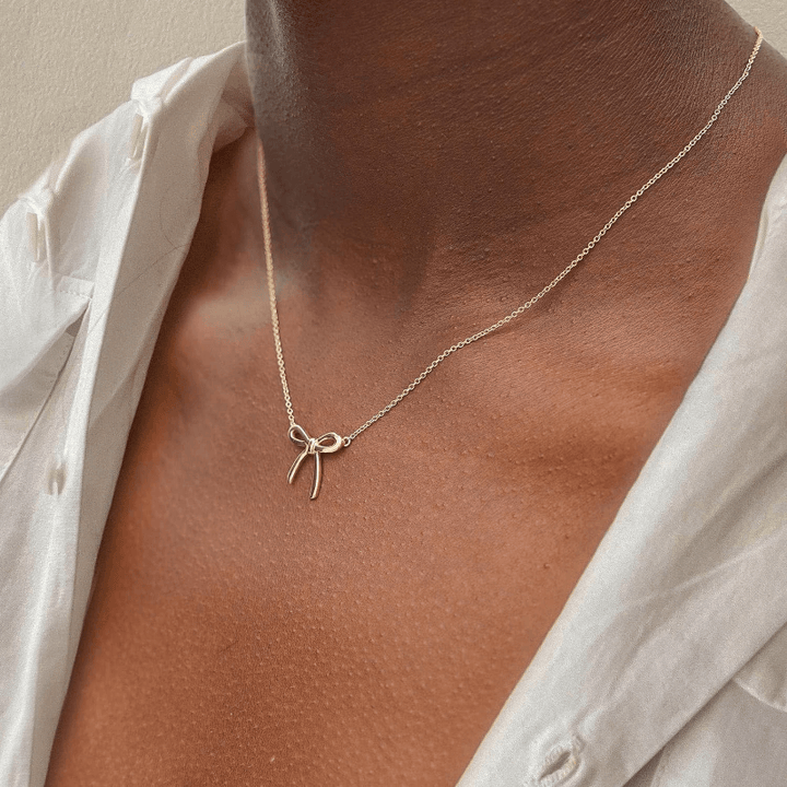 Bianca Bow Ribbon Necklace