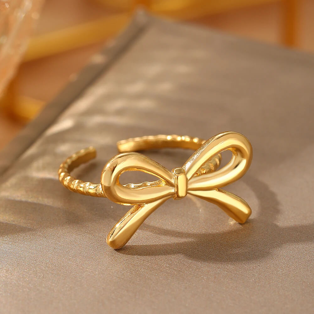 Bianca Bow Ribbon Ring