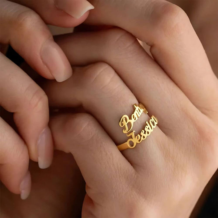 Personalized Jasmine Name Ring