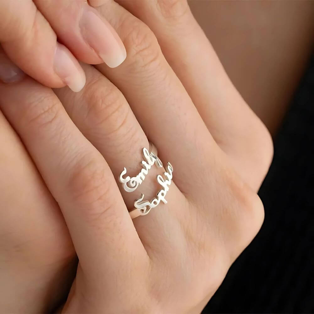 Personalized Jasmine Name Ring