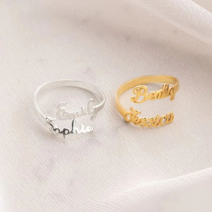 Personalized Jasmine Name Ring