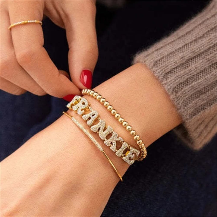 Personalized Bria Bubble Initial Bracelet