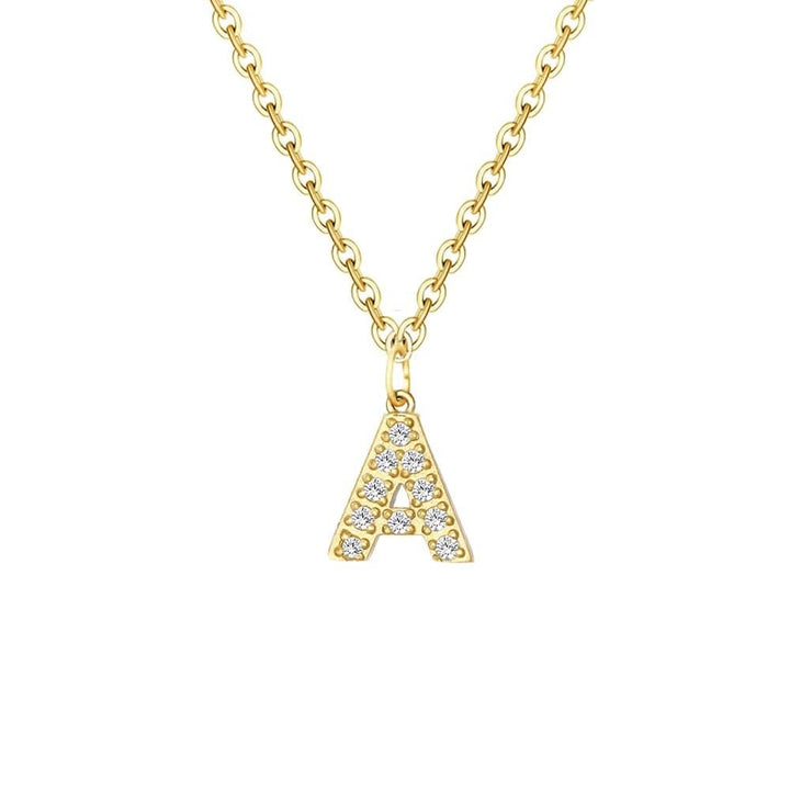 Personalized Briella Diamond Initial Necklace