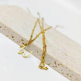 Personalized Cadey Heart Initial Necklace