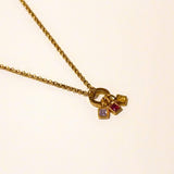 Personalized Aria Birthstone Necklace