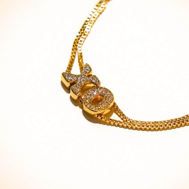 Personalized Bria Bubble Initial Bracelet