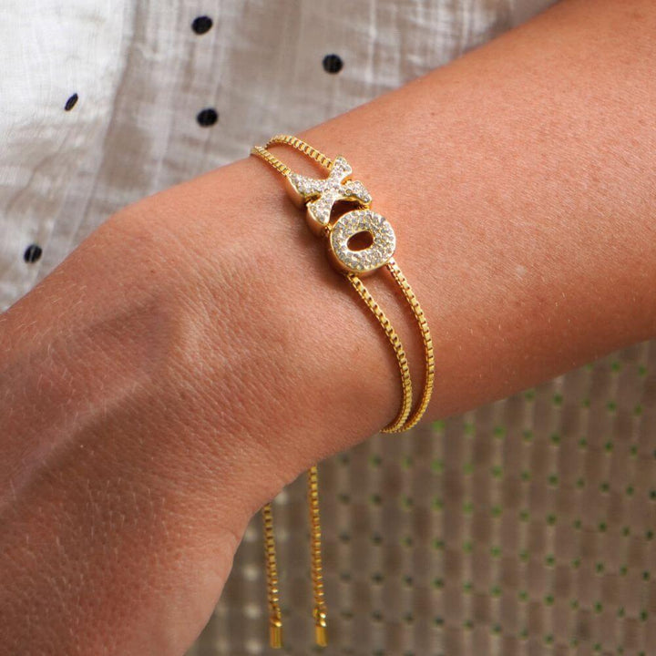 Personalized Bria Bubble Initial Bracelet