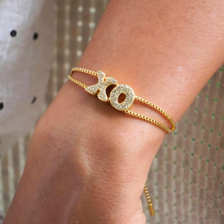 Personalized Bria Bubble Initial Bracelet