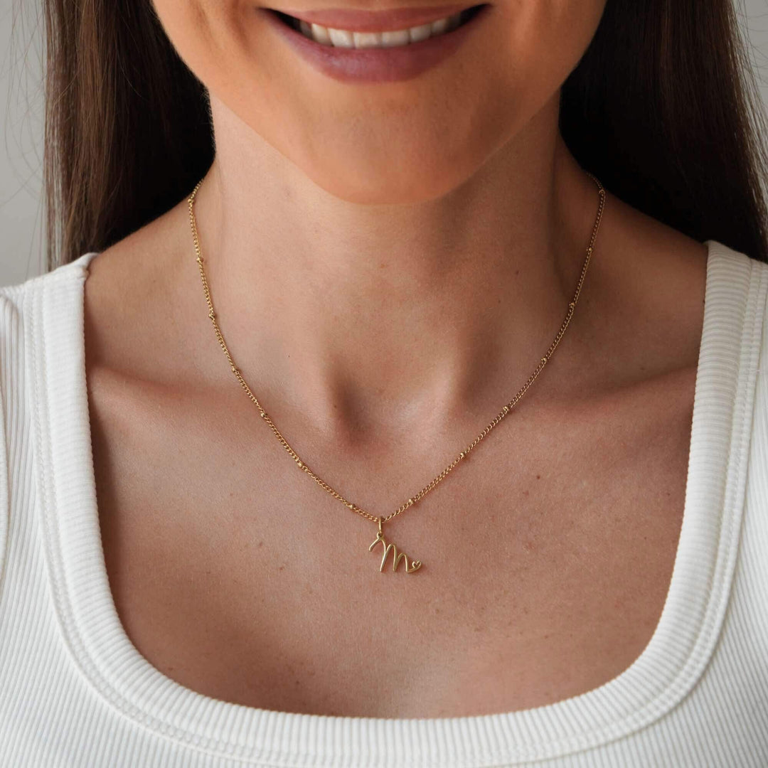 Personalized Cadey Heart Initial Necklace
