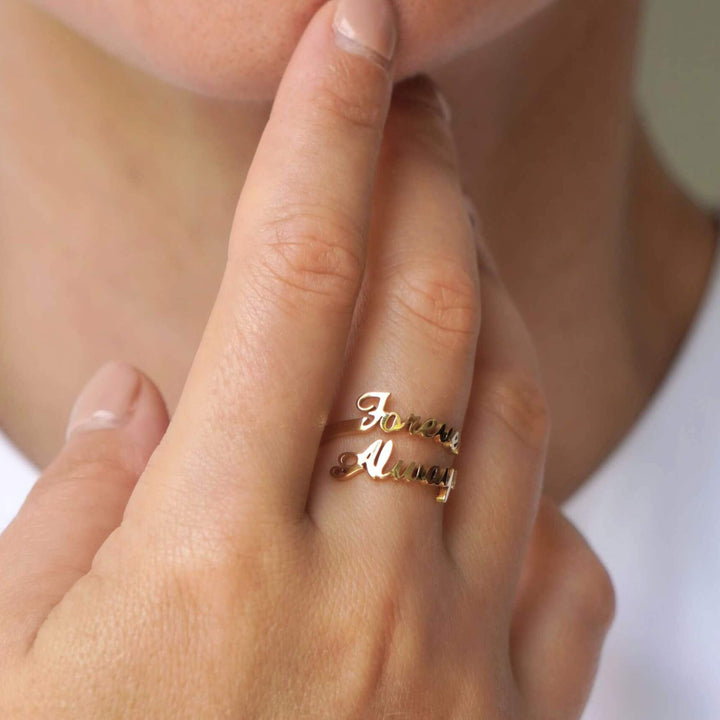 Personalized Jasmine Name Ring