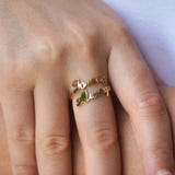 Personalized Jasmine Name Ring