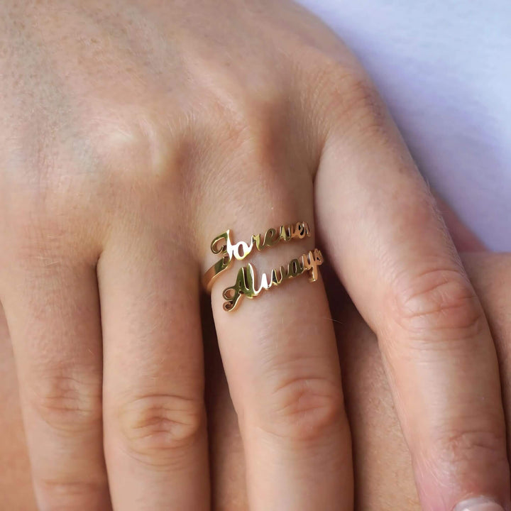 Personalized Jasmine Name Ring