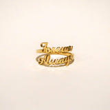 Personalized Jasmine Name Ring