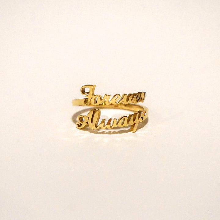 Personalized Jasmine Name Ring