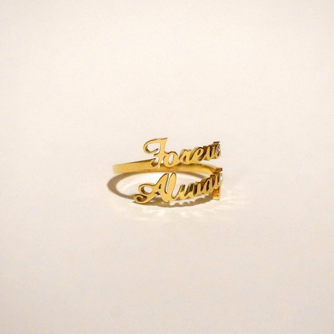 Personalized Jasmine Name Ring