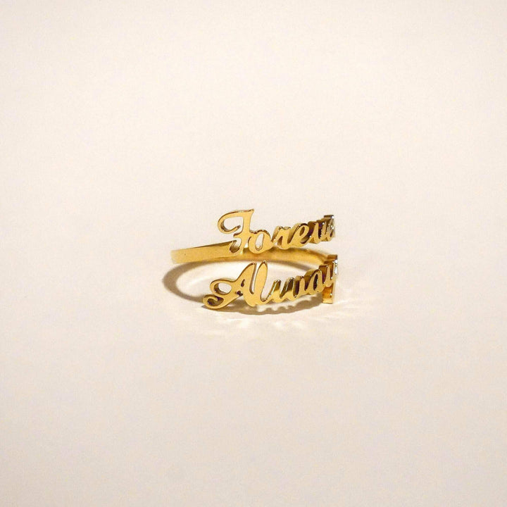 Personalized Jasmine Name Ring