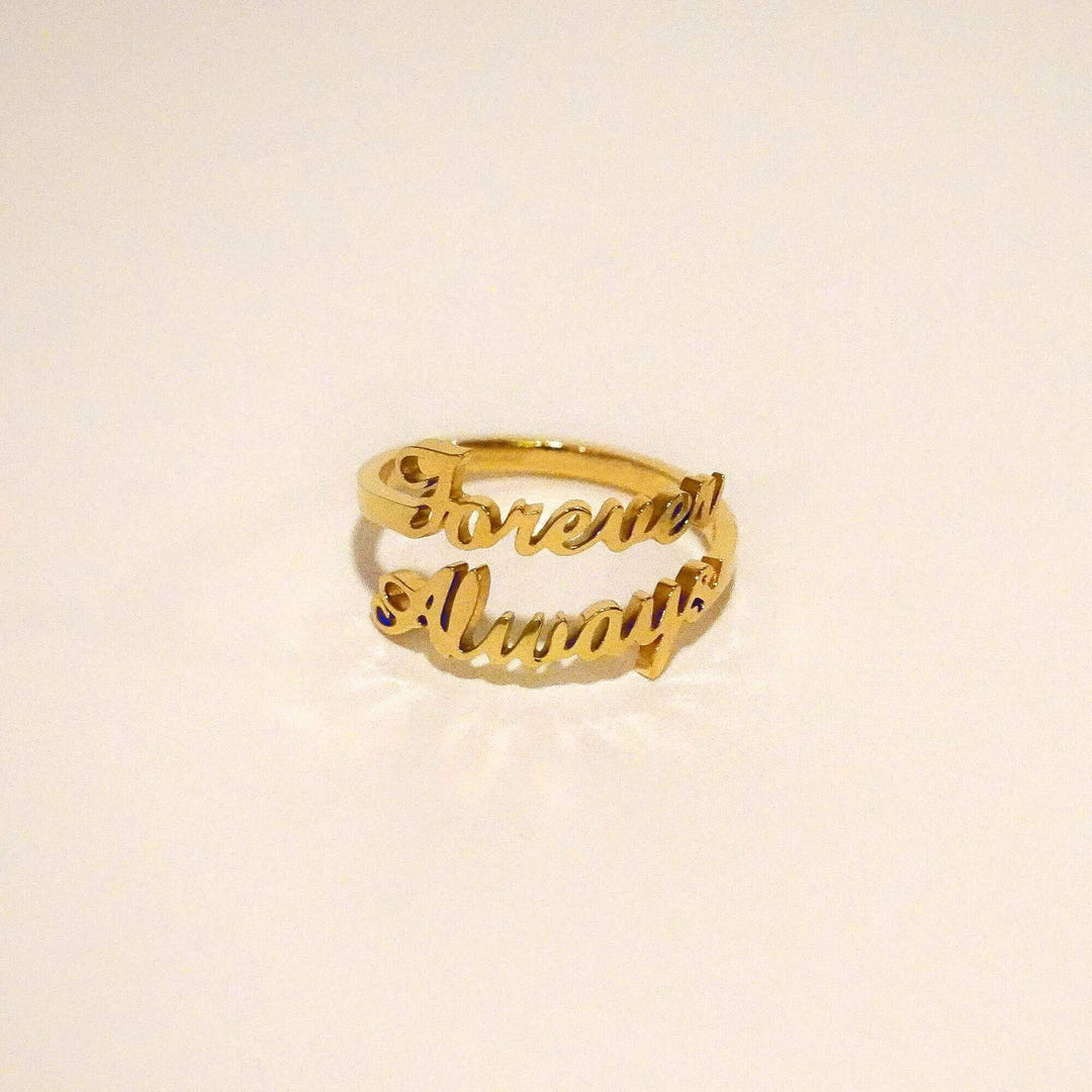 Personalized Jasmine Name Ring