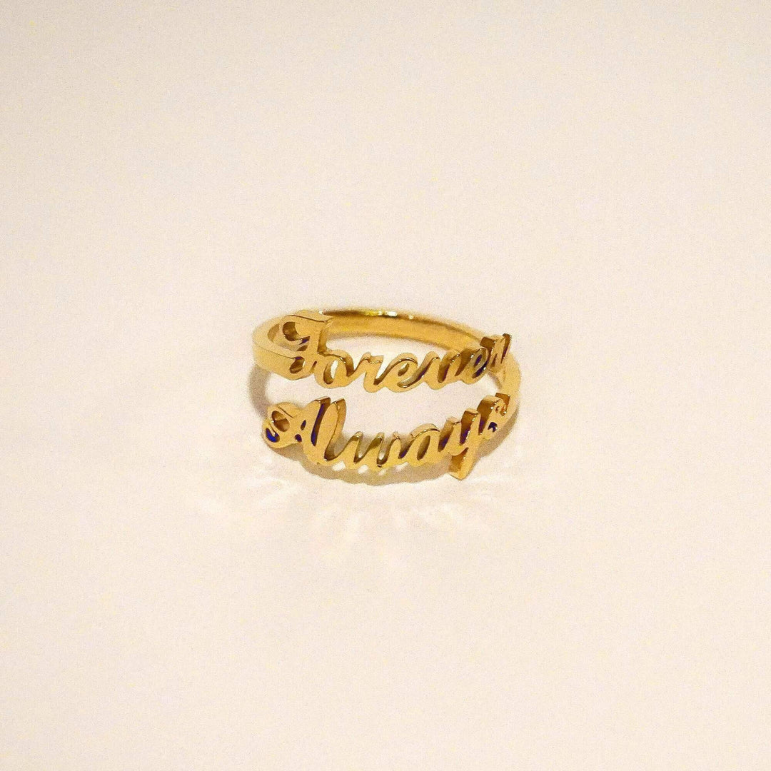 Personalized Jasmine Name Ring