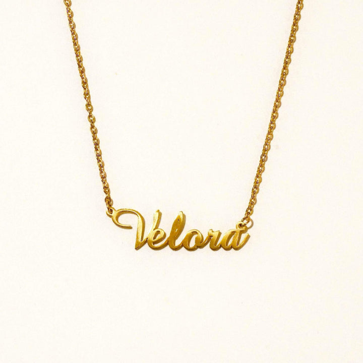 Personalized Ruby Name Necklace