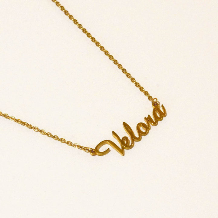 Personalized Ruby Name Necklace