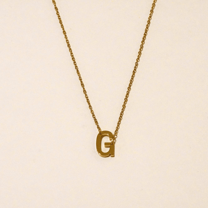 Personalized Sutton Side Initial Necklace
