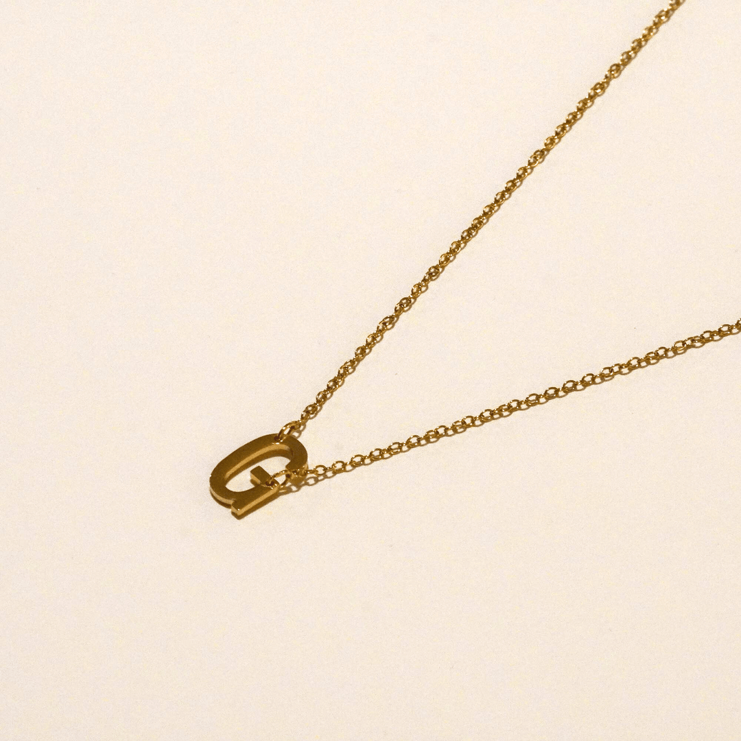 Personalized Sutton Side Initial Necklace