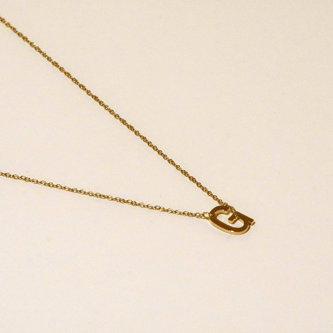 Personalized Sutton Side Initial Necklace