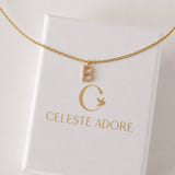 Personalized Briella Diamond Initial Necklace