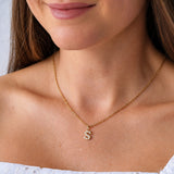 Personalized Mila Pearl Initial Necklace