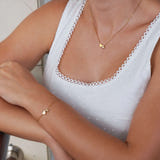 Personalised Sweet Heart Initial Necklace & Bracelet Set